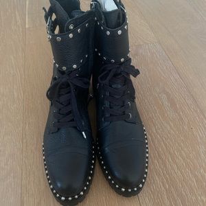 Sam Edelman studded combat boots